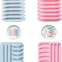 Crayon Molds Silicone Oven Safe - 4 Pack Assorted 3D Reusable Triangular Silicone Mold for Wax Crayons, Candles & Chocolate Making