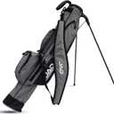 Sunday Golf Bag - Premium Everyday Sunday Golf Bag with Stand for Men, Women and Ladies, Ultra Lightweight, Easy to Carry Pitch n Putt Carry Bag (Grey)