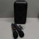 Karaoke Machine, Portable Bluetooth Speaker with 2 Wireless Karaoke Microphones, Karaoke Machine for Adults Kids with PA System,Stage Monitors Support TWS/TF/USB/AUX for Home Party Stage (Black)