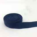 5 Yards/Lot 1 Inch (25 Mm) Elastic Ribbon Fold Over Elastic Spandex Satin Band Ties Hair Accessories Lace Trim (Navy Blue)