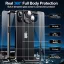 xiwxi for iPhone 14 case Waterproof,[IPX8 Underwater Case][Full Body Shockproof & 15FT Military Dropproof][Built-in Screen Protector][Dustproof] Clear Sound for iPhone 14 case 6.1 inch-Black