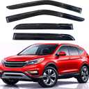 KPY Rain Guards Fit for 2012-2016 Honda CRV, Out-Channel Window Visors Vent Wind Deflectors 4PC, Car Accessories for 12-16 CR-V
