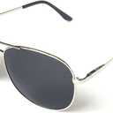 J+S Premium Military Style Classic Aviator Sunglasses, Polarized, 100% UV protection for Men Women (Large 62mm)
