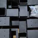 Heavy Alloy Steel Pergola Kit with 3-Way Brackets for 4"x 4" (Actual 3.6" X 3.6") LumberDIY Pergola Brackets Suitable for PergolasGardensand Metal Gazebo Kits - Includes Screws