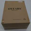 OYEARS 23" Table Lamps for Living Room Set of 2 Bedside Lamps for Night Stands Bedroom Lamps Farmhouse Rattan Boho Lamp Glass Nightlight End Table Lamp with USB C+A (Black),Two Light Points