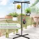 Plant Hanger Indoor, 59" Tall Hanging Plant Stand Heavy Duty Metal Indoor Plant Hanger Stand Hanging Plant Holder with 8 Hooks Hanging Planters for Indoor Plants Bedroom Living Room Balcony