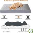 WNPETHOME Orthopedic XXL Dog Beds Large Sized Dog, Waterproof Extra Large Dogs Bed with Removable Washable Cover, Multi-Needle Quilting Dogs Crate Bed