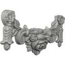 Ekena Millwork 14 1/4"W x 7"H x 2"P Rose Swag Onlay