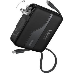 W&P Portable Charger Power Bank with Built in Cables & AC Wall Plug,35W Fast Charging,20000mAh External Battery Pack for iPhone 16/15/14/13/12 Pro, iPad, MacBook Air, Samsung (Travel Essential)