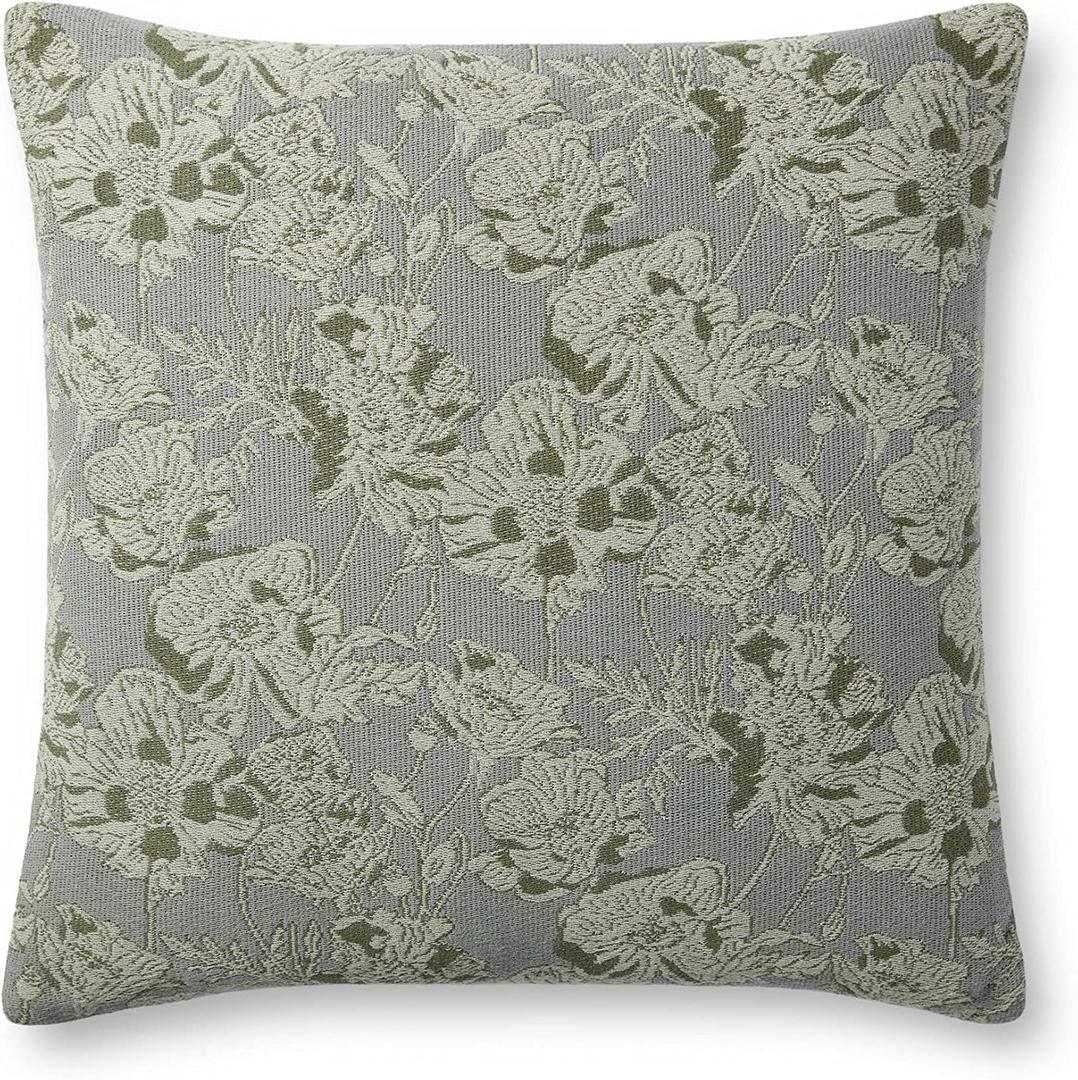 Loloi Chris Loves Julia x Matilda Silver Sage 18'' x 18'' Pillow