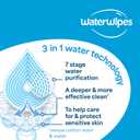 WaterWipes Sensitive+ On The Go Wipes, 3-In-1 Cleans, Cares, Protects, 99.9% Water, Unscented & Hypoallergenic Wet Wipes, 100 Count (10 Packs)