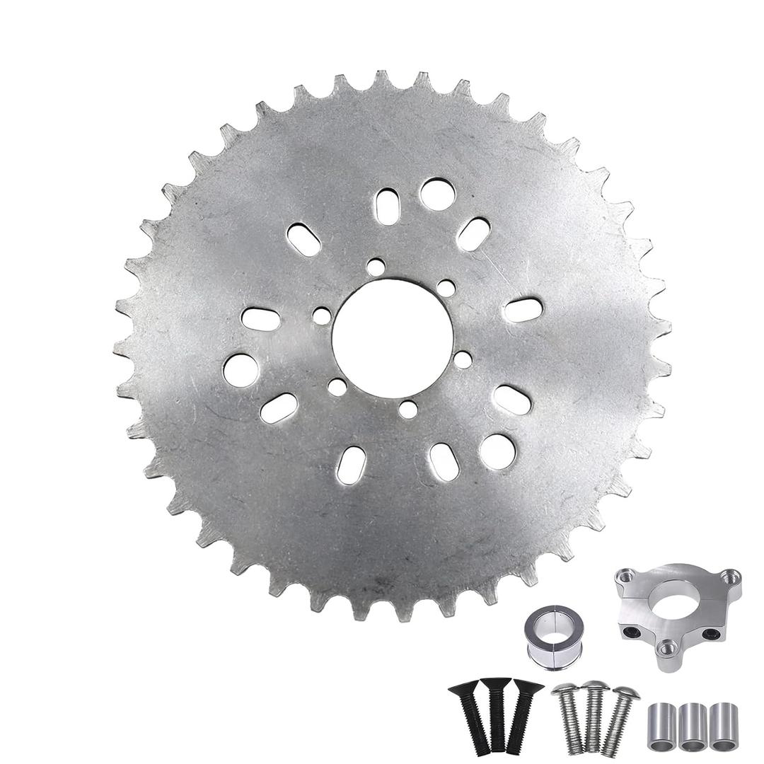 1"/1.5"(25mm/38mm) Silver CNC Adapter 32T Sprocket Fits 80cc Motorized Bicycle