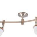 Catalina Lighting 96" 6-Light Integrated LED Flex Track Spotlight Ceiling Light, Brushed Nickel, for Kitchen, Living Room, Home Lighting