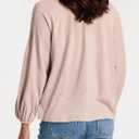 Dokotoo Womens Tops Fashion V Neck Long Sleeve Tops for Women Fall Outfits for Women 2025 Casual Loose Blouses (Brown, XL)