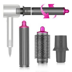 40MM/1.6 Inch Long Curling Barrel Curling Brush Attachment, Compatible with Dyson Hair Curlers Curling Barrel withAdapter forAirwrap StylerFor use with hair styling toolsModels HS01 /HS05 HD01/HD08