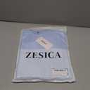ZESICA Women's Mock Neck Fall Winter Long Sleeve Shirts Business Casual Top, L