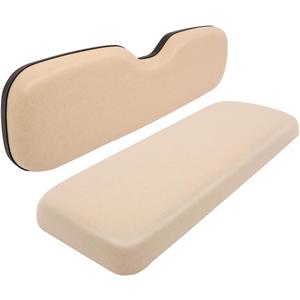 Universal Rear Replacement Cushions for Golf Cart Rear Seat, Golf Cart Cushion Back Seat for EZGO TXT RXV ST for ST Sport for Valor Models for Club Car, Dedicated for Flip Rear Seats, Buff