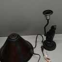 Dale Tiffany TA90197 Ginger Mica Accent Lamp, Antique Bronze 17.00x10.00x10.00
