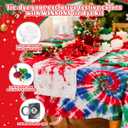 12 Colors Tie Dye Kit, Tie Dye Set for Kids, Pre-Filled Tye Dye Bottles, Non Toxic Permanent Fabric Dye Art Set, Easy DIY Fabric Art - Create Fun