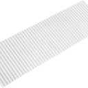 Bath Mat Bathroom Runner Long Large Rugs Floor Wood Shower Bathtub Waterproof Non Slip Accessories 16x48 Inch Easy to Clean, White, 1 pc