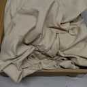 Amazon Basics Lightweight Super Soft, Breathable Easy Care Microfiber 4 Piece Bed Sheet Set with 14-Inch Deep Pockets, Queen, Beige, Solid