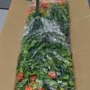 Fall Decor, Fake Mums, 12 Bundles Fall Flowers, UV Resistant Artificial Mums for Outdoors, Faux Mums for Outside, Fall Flowers Plants Artificial for Decoration For Home Porch Thanksgiving, Red Orange