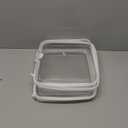 Clear/Transparent Hard PVC Organizing Case with Double Zipper, Declutter and Tidy Lifestyle Bin(2PCS) 8 x 9.5 "