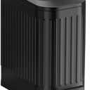SIDIANBAN Bathroom Trash Can with Lid Soft Close and Foot Pedal, Small Rectangular Slim Garbage Can with Inner Wastebasket for Bedroom, Office, Kitchen, 1.6Gal/6L (Black)
