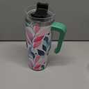 B WELL Abstract Pastel Flower Tumbler 30 oz.