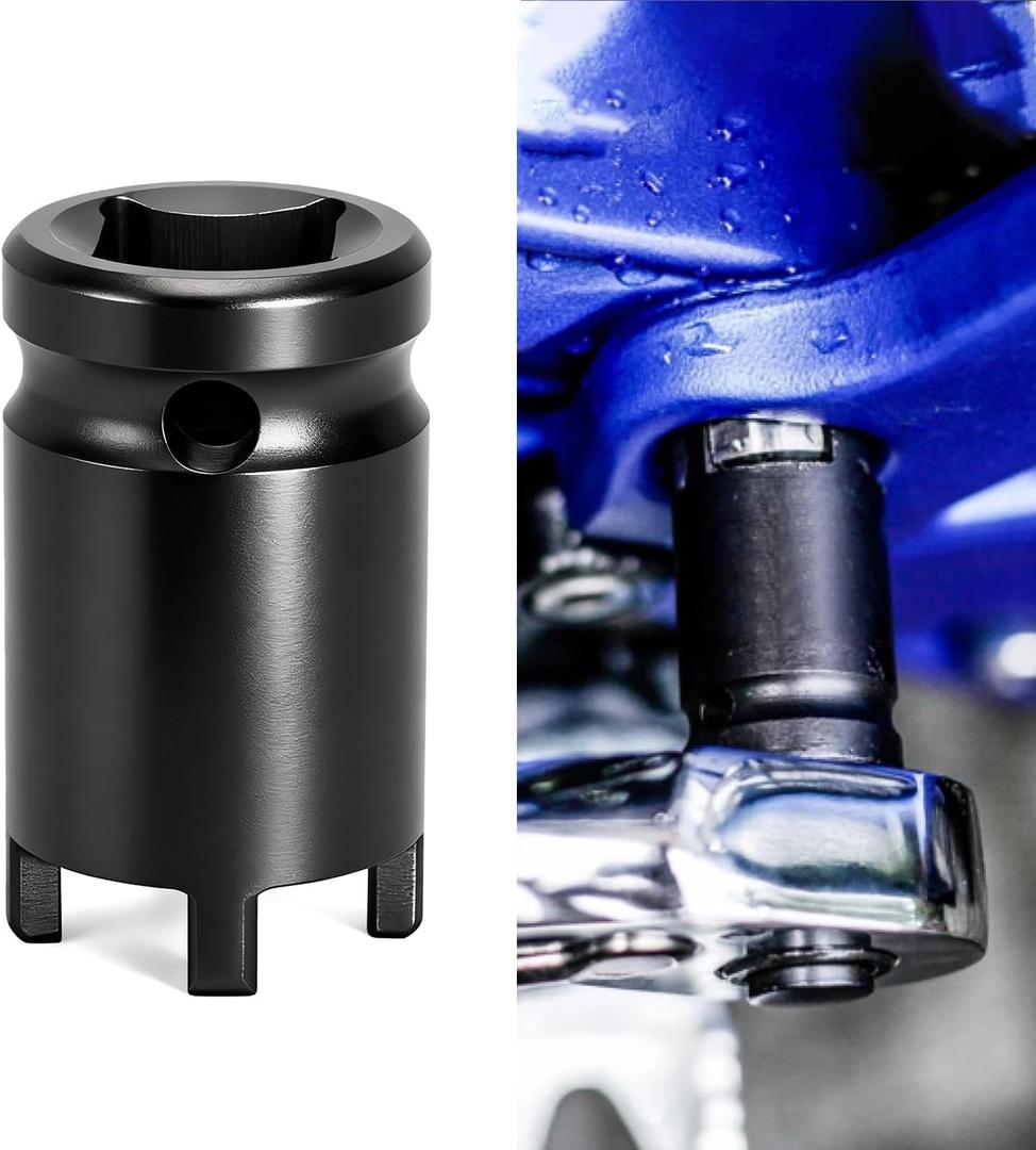 JFG RACING Lock Nut Removal Tool for Surron Light Bee,Socket Removal Tool 4-Pin Spanner Socket Wrench for Dirt Bike Surron Light Bee X and S/X160/X260-Black