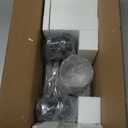 Vanity Lights 3-Lights Bathroom Light Fixtures Over Mirror in Black Finished, Bath Wall Lighting with Cylinder Seeded Glass