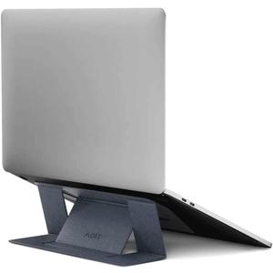 MOFT Laptop Stand for Desk, Stick-On Computer Stand with Dual-Angle, Ergonomic Laptop Riser Holder for Travel, Foldable & Portable MacBook Stand Fits 11.6"-16" Laptops, Starry Grey