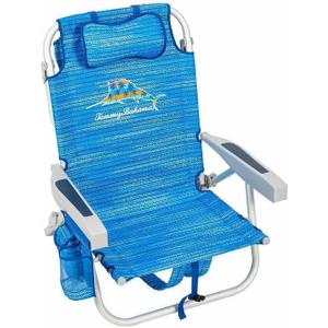 Tommy Bahama Backpack Cooler Beach Chairs - Blue Marlin
