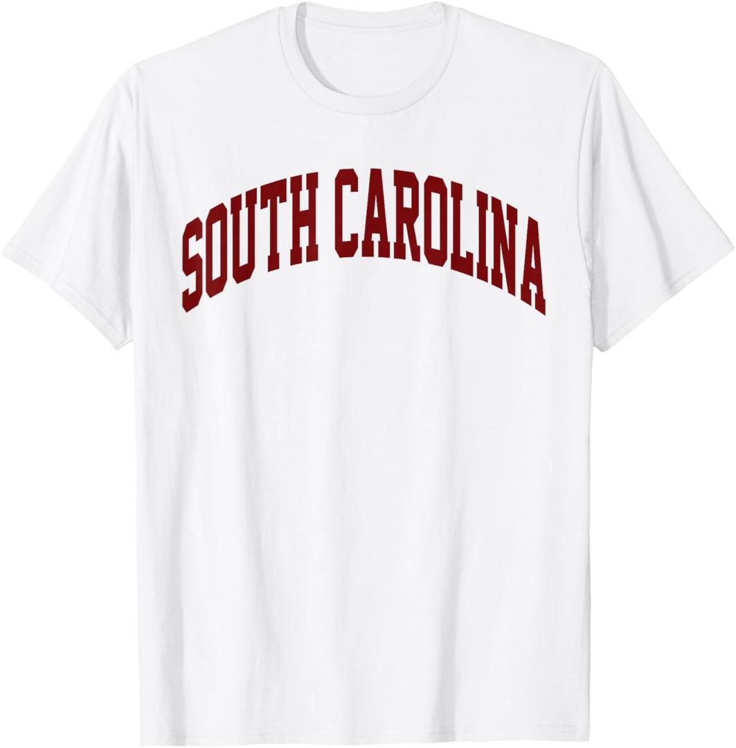 Retro South Carolina Souvenir Vintage South Carolina Red Tee T-Shirt, Size M