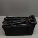 Collapsible Wagon Cart with Wheels Foldable - Folding Utility Heavy Duty Wagons Carts for Grocery Sports Garden Shopping Camping Wheelbarrows (Black, 120L)