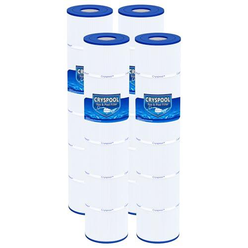 Cryspool® 07112 Filter Compatible with Clean and Clear Plus 520, CCP520, PCC130, R173578, 178585, 817-0143, C-7472, FC-1978, 4×130 Sq. Ft Pool Filter Cartridge, 4 Pack