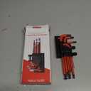 GETLITOOL Allen Key Set with Torx Bits (T8-T50 & 1.5-10mm), 9Pcs S2 Steel Ball-End Hex Key Set with Adapter for Bicycle, Furniture Assembly & Machine Maintenance, Tools for Men's Gift