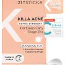 ZitSticka Extra Strength Killa Acne Patches for Face - World's Most Potent Pimple Patch with Fast-Acting Microdarts - Starts Working within 2 Hours for Deep, Early-Stage Zits & Blemish - 4 Count