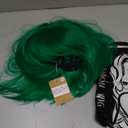 Green Wig Short for Women - St Patrick's Day Bob With Bangs, Natural Synthetic Soft Cute Colored Wig BU027GR