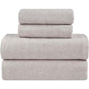 Flannel Sheets Queen Size Rich Cotton -High GSM Flannel Bed Sheet Deep Pockets - Warm & Cozy Flannel Sheet Set for All Seasons (Paloma)