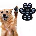 Aqumax Dog Paw Protector Anti-Slip Pads,Toe Grips for Senior Dogs,Paw Grips Traction Pads for Slippery Hardwood Floors,Essentials for Senior Dogs,12 Sets (48 pcs) XL Black