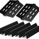 Grill Parts for Weber Genesis 300 Series, 17.5" Flavorizer Bars & Heat Deflectors for Weber Genesis E/S-310, 320, 330 with Front Control Knobs, Porcelain Enameled Heat Plates for Weber 7620, 7621