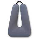 FHSGGP Travel Pillow Car Pillow Kid Car Sleeping The Sleeping Aid for Adults and Kids on Road Trips Sponge Kids Travel Pillow Provides Body and Head Support Gray
