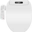 Electric Bidet Toilet Seat Elongated with Heated Seat, Warm Air Dryer, Endless Warm Water, Oscillating and Pulsating Spray Wash, Stainless Steel Self-Clean Nozzle (Single Temperature Display)