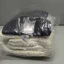 Knitted Weighted Blanket for Adult, Chunky Knit Weighted Throw for Sleep 60"*80" 17lbs, Cooling Breathable Machine Washable Heavy Blanket for Room Decor (Ivory White, Queen)