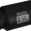 1/2" Drive 15/16 Inch SAE Deep Impact Socket 6-Point Cr-Mo Steel Socket, 3 Packs
