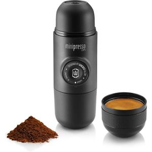 Wacaco Minipresso GR, Portable Espresso Machine, Compatible Ground Coffee, Hand Coffee Maker, Travel Gadgets, Manually Operated, Perfect for Camping, Hiking