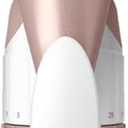 Conair Double Ceramic 1 1/4-Inch XL Curling Iron, Classic Curls for All Hair Types, 30 Heat Settings up to 400°F, Dual Voltage, Auto-Off, White/Rose Gold, CD701GNR