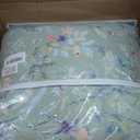 Sanracie Oversized Queen Size Quilt Bedspread Set(102"x118"), 100% Cotton Green Flower Bird Butterfly Print Botanical Quilted Bedding Set 3Pcs Lightweight Breathable Bedspreads for All Seasons, Floral