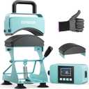 EENOUR Hat Press, Hat Heat Press Machine with 2 Platens & Caps Stretcher, Hat Press Heat Machine for Caps with Memory Mode, Precise Time and Temperature Control, Heat Transfer Printing for Caps, Hats